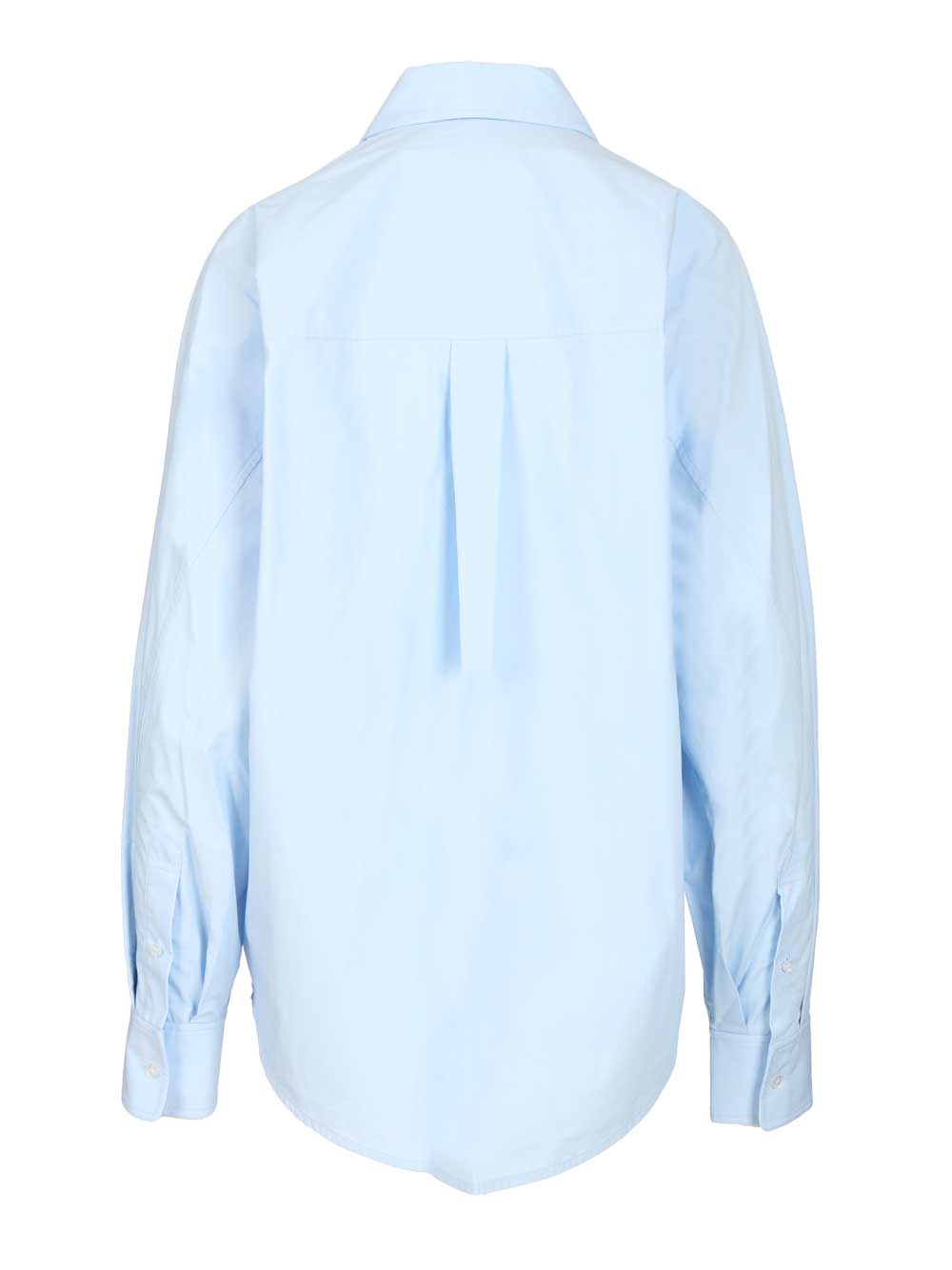 Alexander Wang Shirt With Removable Logo Tag Top - Blu | 827adb1a0155e6f6c9fa4ab302cecfe6a48ed7b1
