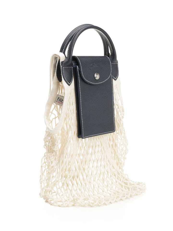 Longchamp Paris Le Pliage L Mesh Bag Crossbody Bags - Blu | 647264edcaf975428dd8c51f8d06a4d8c1146eae