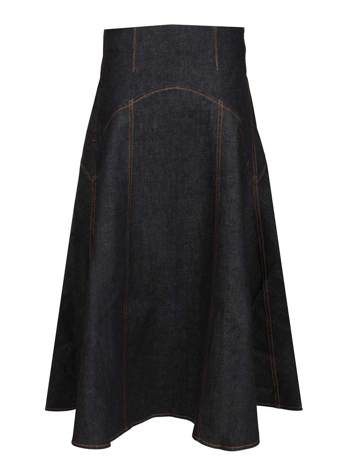 Jacquemus Triangle Skirt Gonne - Blu | 8afd01aba743bfd9540349f96ee464a7d46aa163