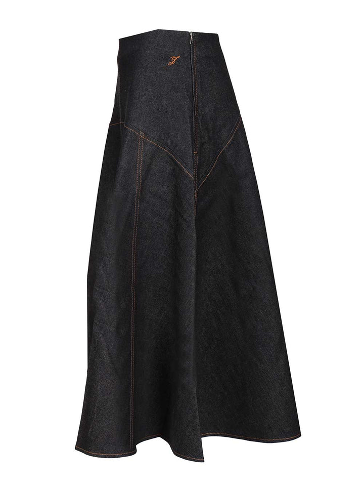 Jacquemus Triangle Skirt Gonne - Blu | 4d560d8679147d0b05d072ee1cdebfb6ee13d8e2