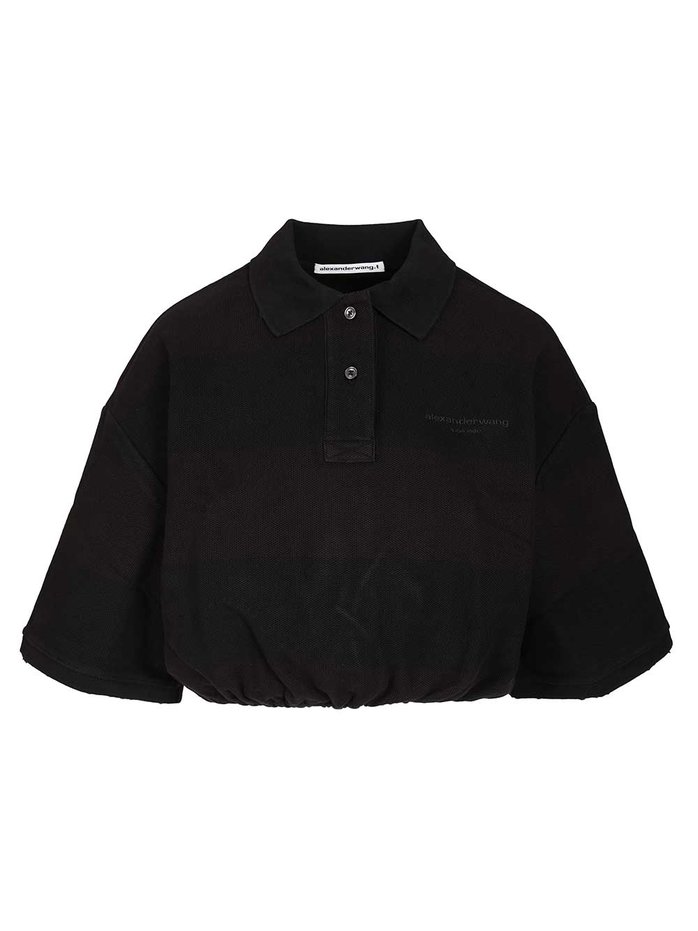 Alexander Wang Deconstructed Polo Shirt Shirts - Nero | d09a949b18afd89b288b1913a52c90f0560761b5