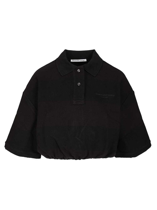 Deconstructed Polo Shirt Shirts Nero