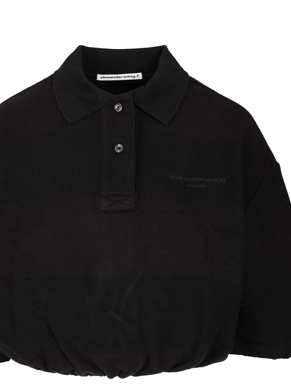 Alexander Wang Deconstructed Polo Shirt Shirts - Nero | f67c5ca737d4755fe8e07df3cea73fb21a73a038
