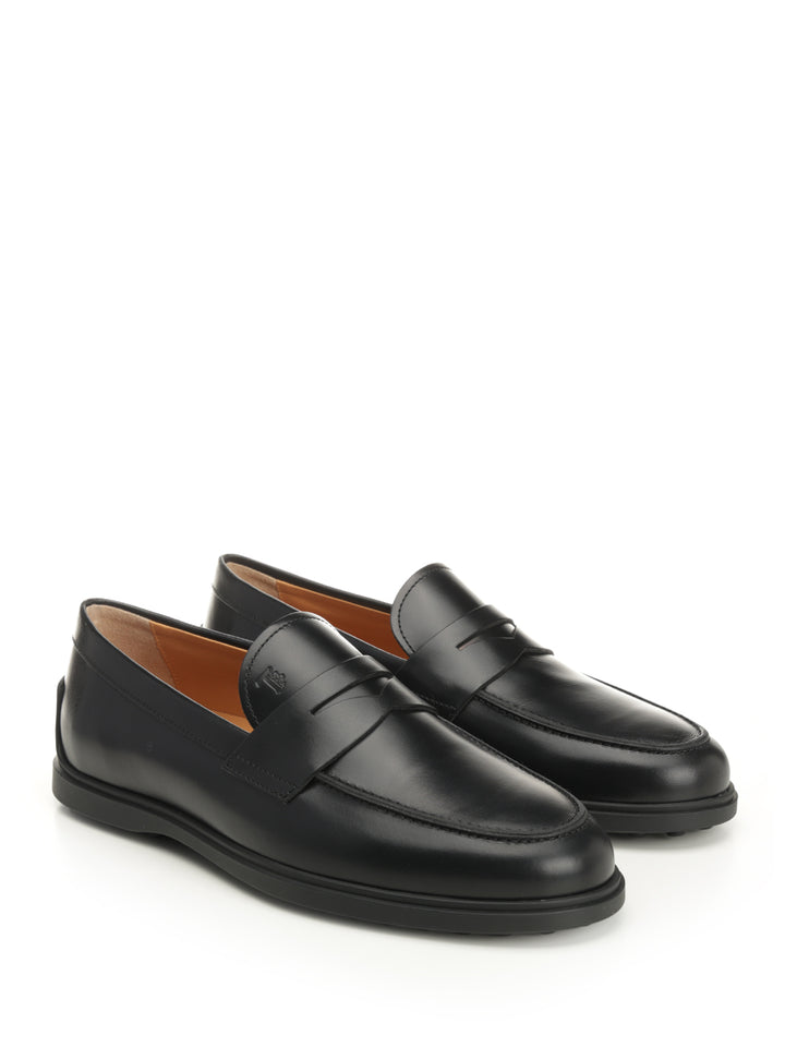 Tod'S Leather Moccasin Mocassini - Nero | d725d8974c97439a8f5040ae76df6689d2f93606