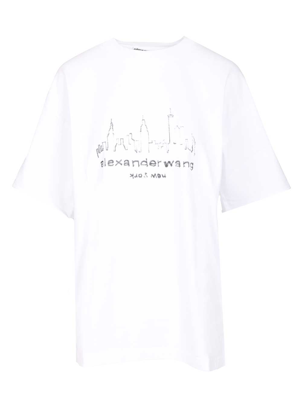 Alexander Wang New York T-Shirt - Bianco | c4729ebf509152ad179e9d7110ad009065e78a0d
