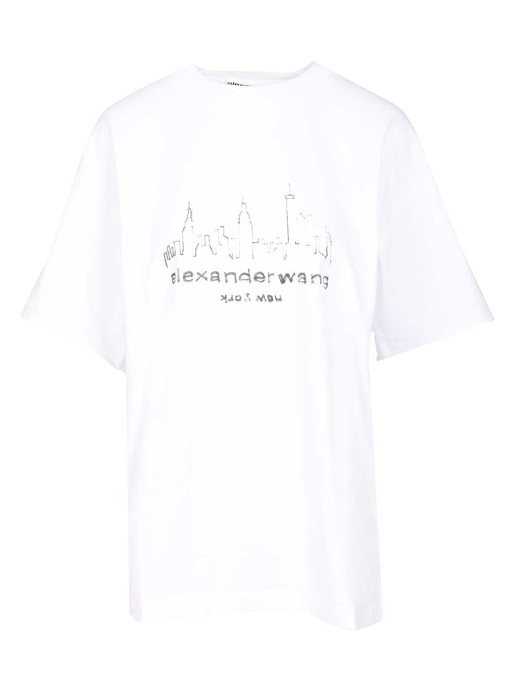 Alexander Wang New York T-Shirt - Bianco | c4729ebf509152ad179e9d7110ad009065e78a0d