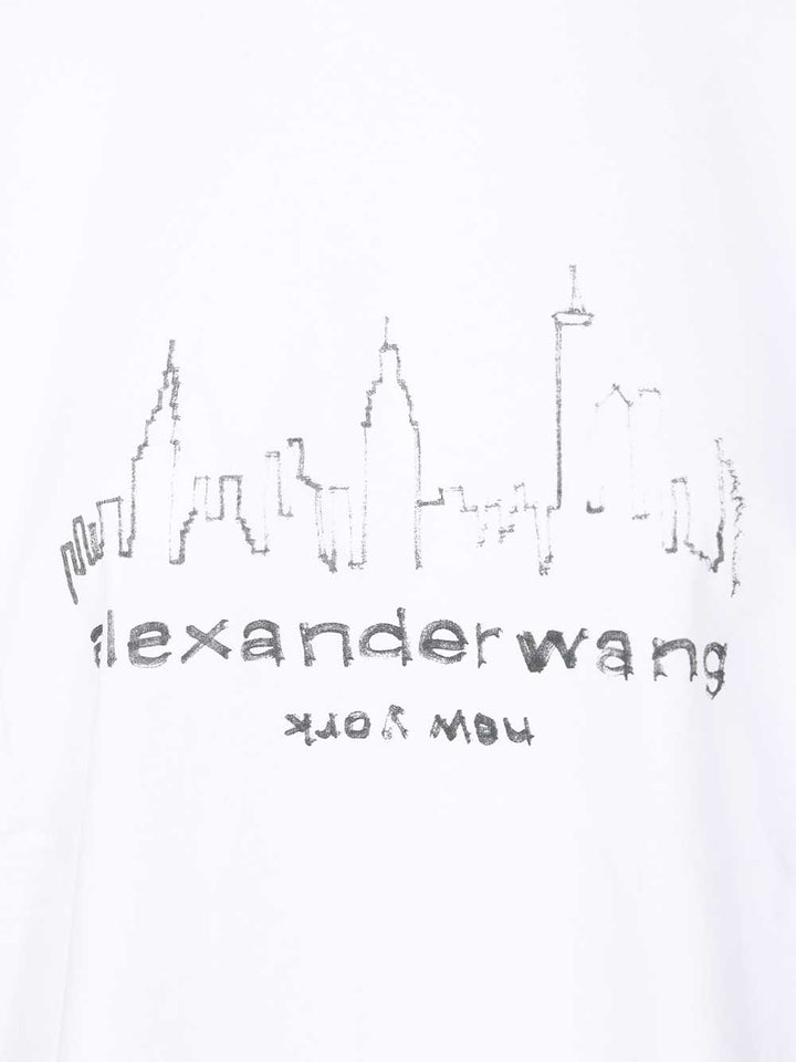 Alexander Wang New York T-Shirt - Bianco | 669ef05f1a9f7bced7015a5cadac737f0dcee415