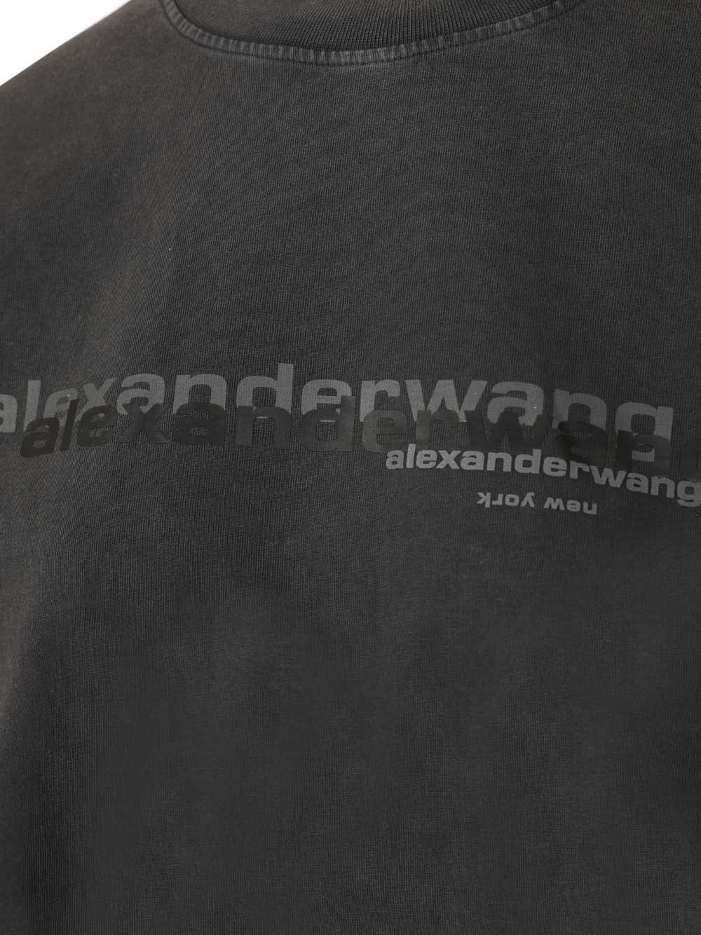Alexander Wang Cotton T-Shirt - Nero | 953b43636bfe24724aa004b0e3e98e358c399b29