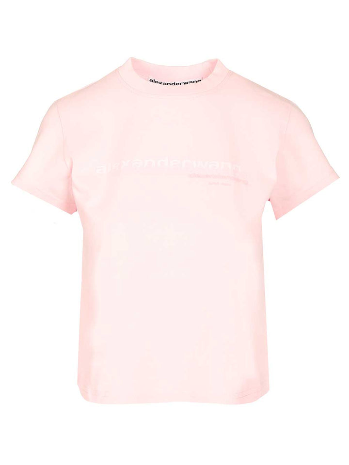 Alexander Wang Cotton T-Shirt - Rose | 143f821fde451bd66ff0f13d9b6ab3e7da521a61