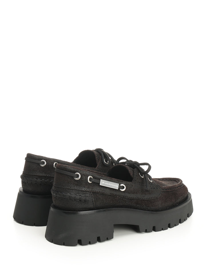 Alexander Wang Suede Boat Loafers Scarpe basse - Marrone | 1df3516efbc69dd9c9407bc78ac174c216da7fca