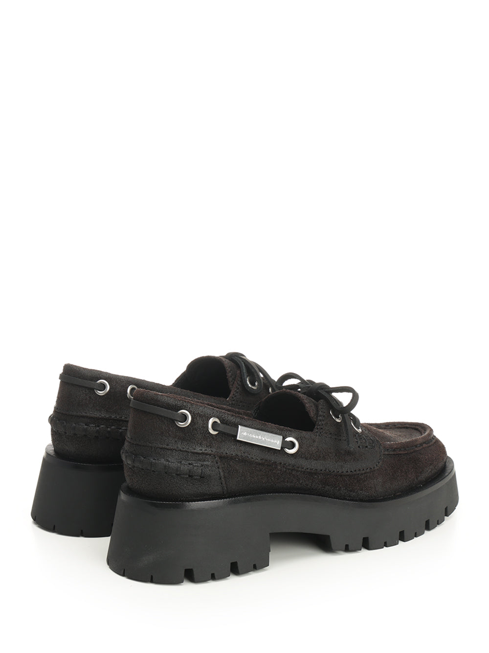 Alexander Wang Suede Boat Loafers Scarpe basse - Marrone | 1df3516efbc69dd9c9407bc78ac174c216da7fca