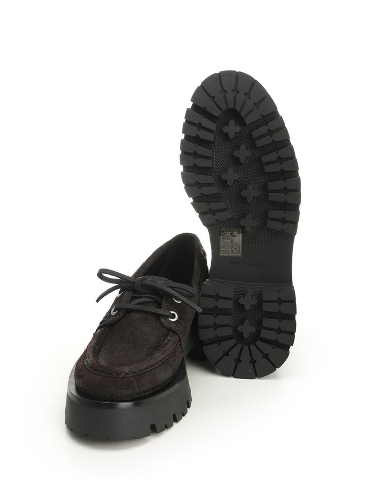 Alexander Wang Suede Boat Loafers Scarpe basse - Marrone | b0aff7d845391a6795484bbce295e4642d476dce