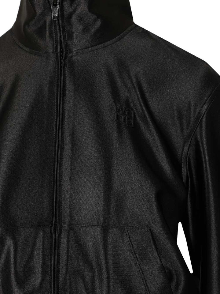 Alexander Wang Zip-Up Hoodie Sweatshirts - Nero | 48c94537871584900f24235cf049e7e11e1ed7ae