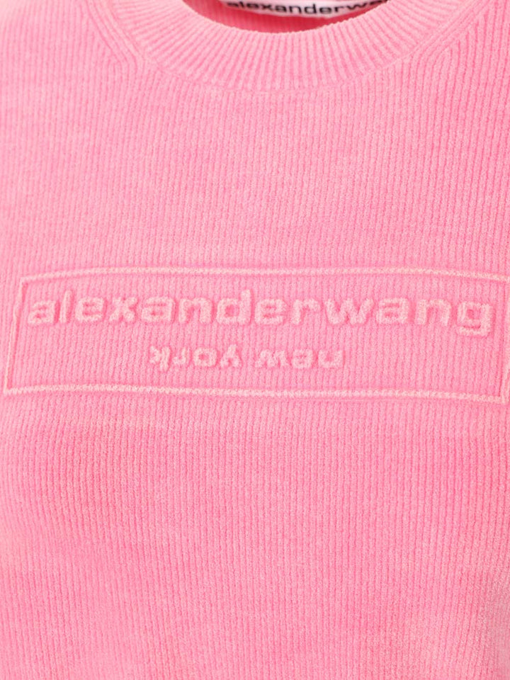 Alexander Wang Short T-Shirt Sweatshirts - Rose | 686f9495a1abb82950ecbfffd4cebb7e48e29d6d