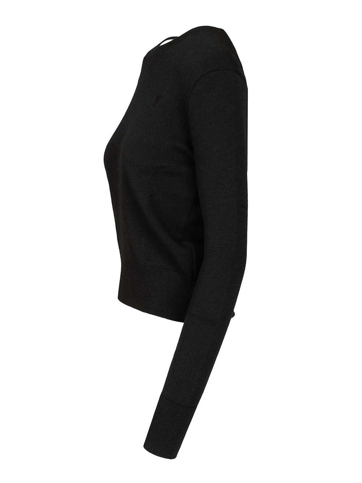 Ami Ami De Coeur Sweater Knitwear - Nero | 90948bcd47d0be8245dfd2274ce45021aad3145c