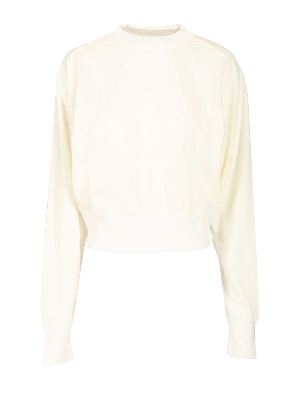 Jacquemus Embroidered Sweater Knitwear - Bianco | 765e360f67c85754a2fc2a2b44e345303262fe46