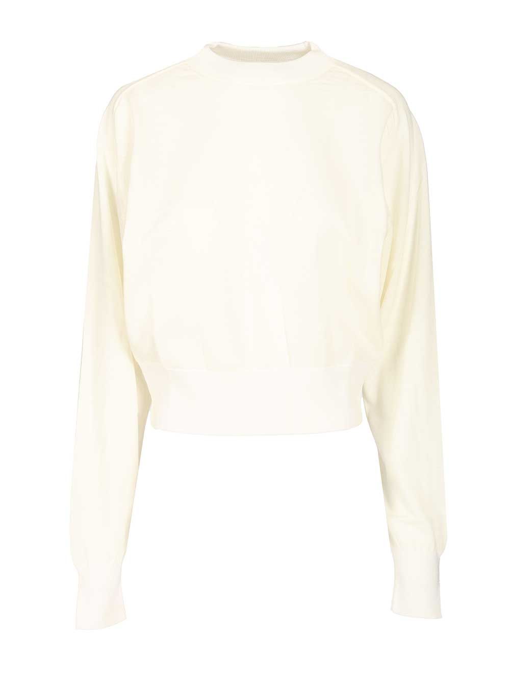 Jacquemus Embroidered Sweater Knitwear - Bianco | 228c1e70bf483f8740df670f77b17910eaba41fd