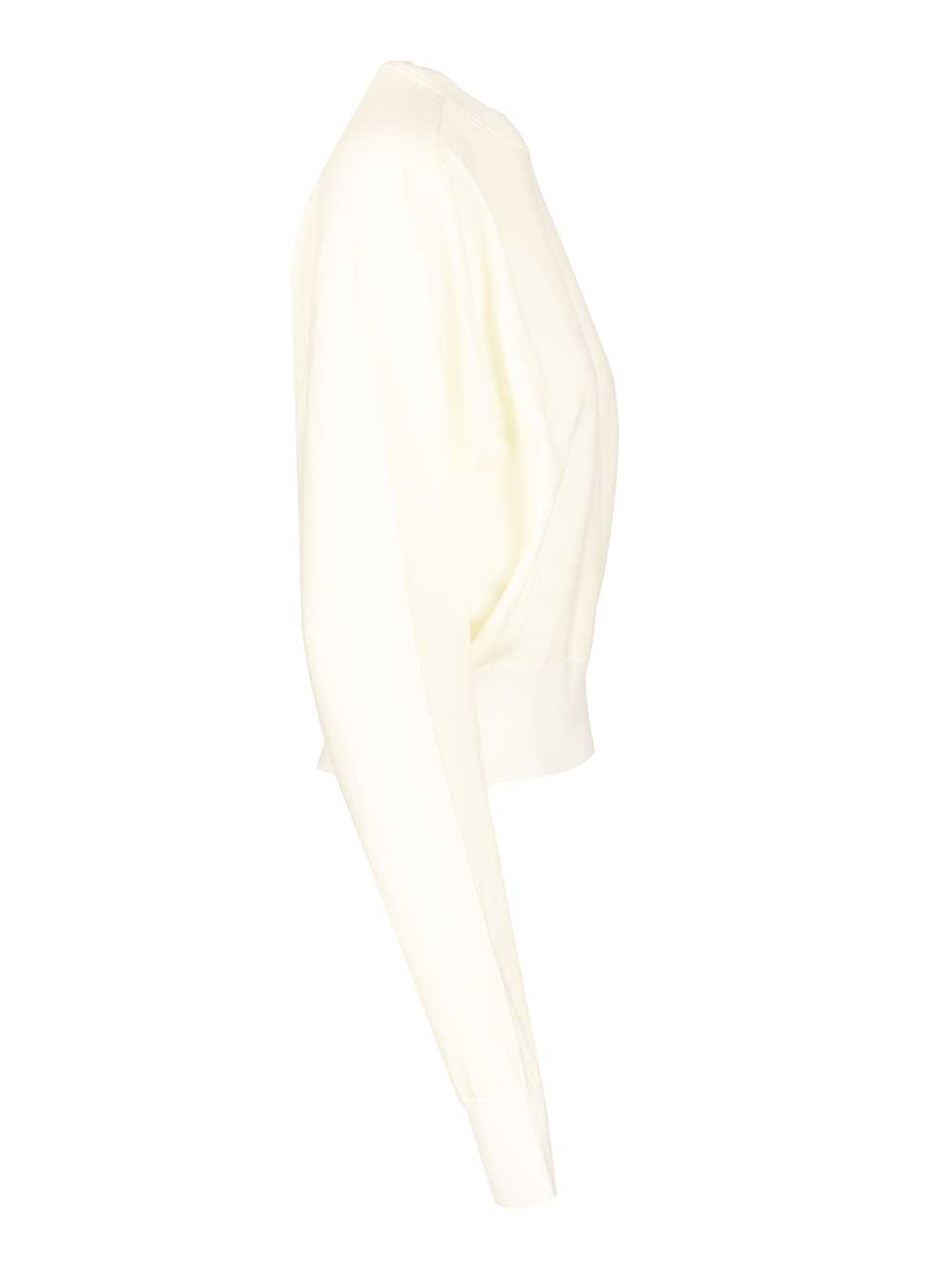 Jacquemus Embroidered Sweater Knitwear - Bianco | 07e2c67b00be5c4de04f5add5930ded4cb1d6579