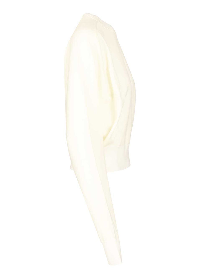 Jacquemus Embroidered Sweater Knitwear - Bianco | 07e2c67b00be5c4de04f5add5930ded4cb1d6579