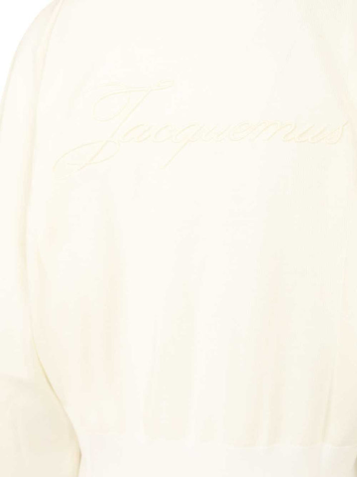 Jacquemus Embroidered Sweater Knitwear - Bianco | 404e572d0f88cc4df148693fd195720957748814