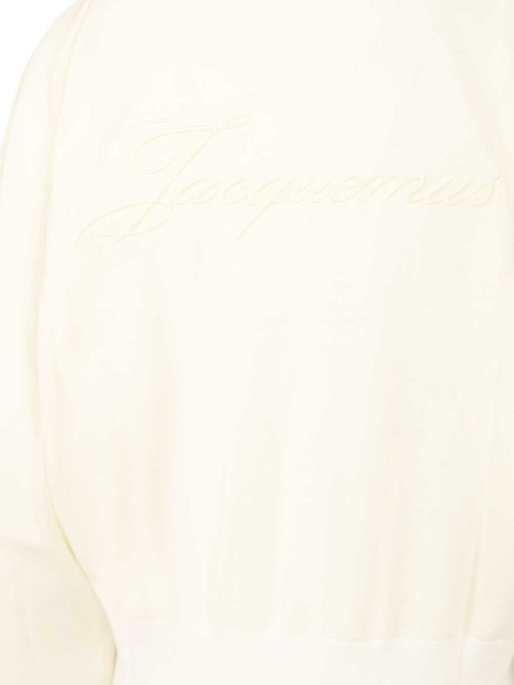 Jacquemus Embroidered Sweater Knitwear - Bianco | 500d6f47672f0e087ab31c3de75606e2884a26b8
