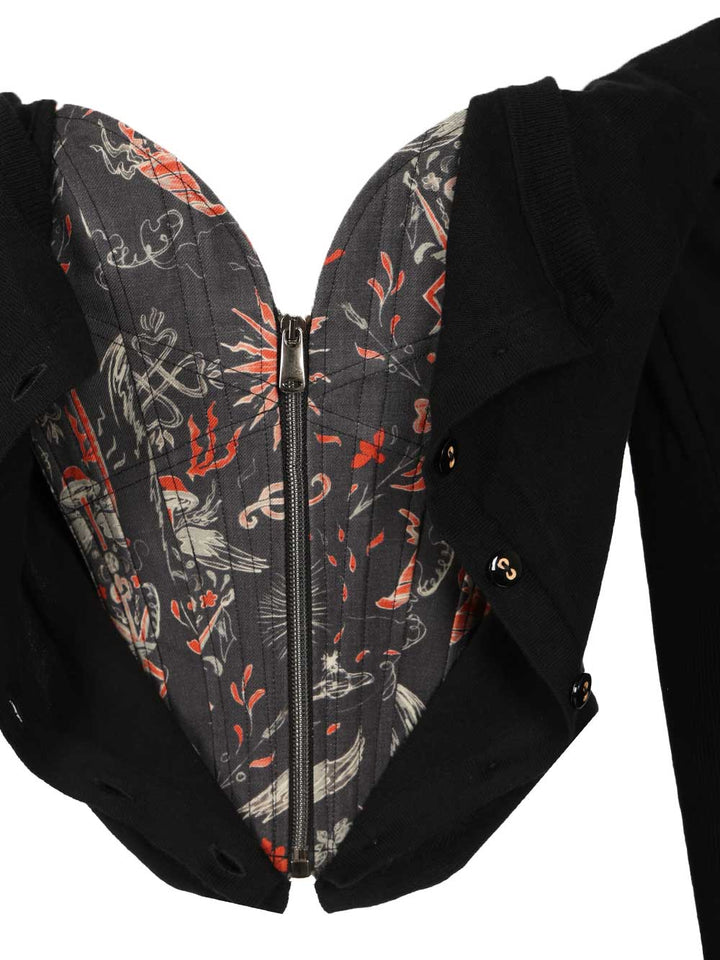 Vivienne Westwood Bea Corset Top - Nero | 3e8e3e50d4aeef43d1de938d548b0de3114d702b