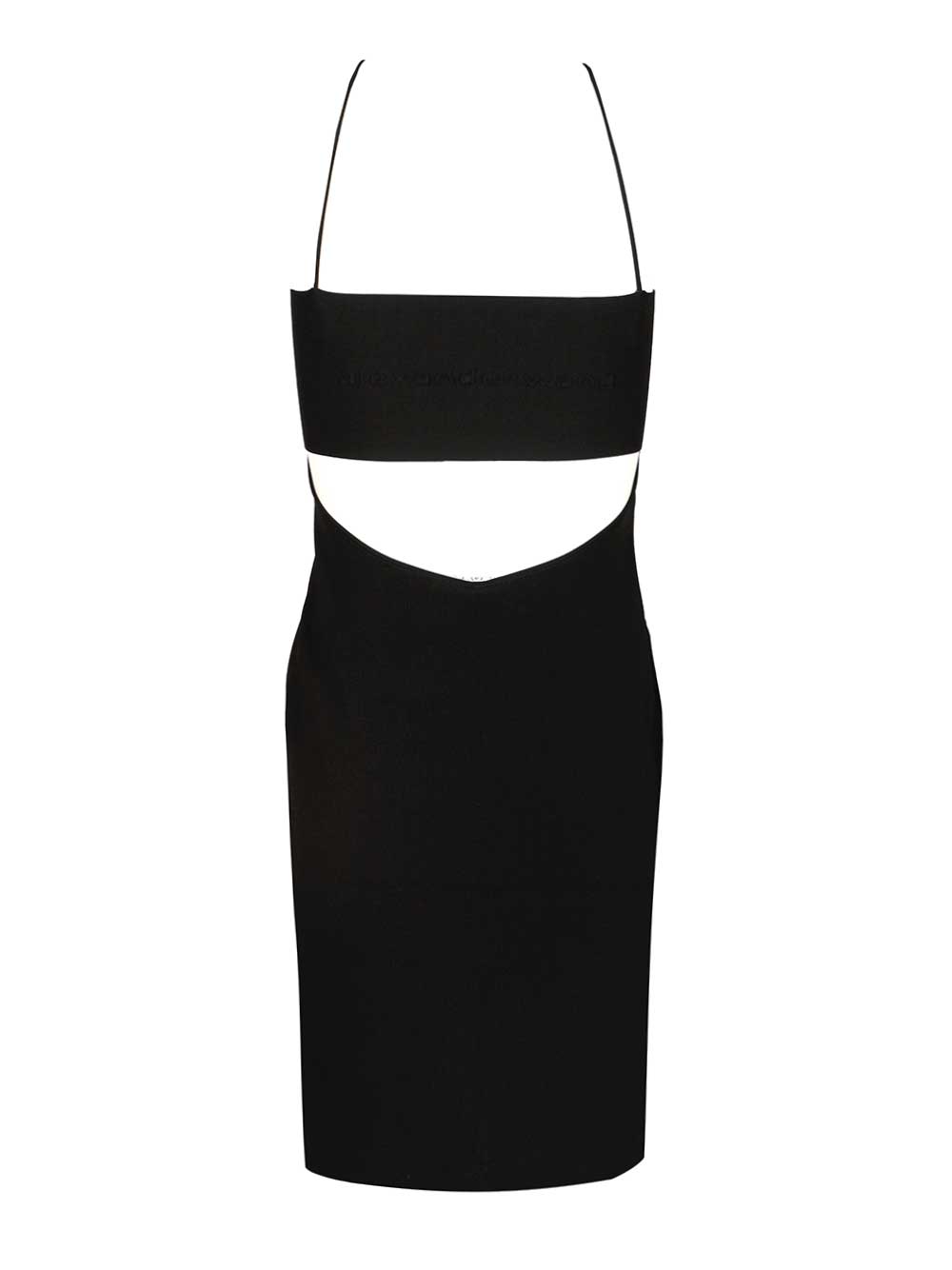 Alexander Wang Slip Dress With Logo Abiti - Nero | 08a40806ffda4ea6842f6cdd8442d5b1e96e49cd