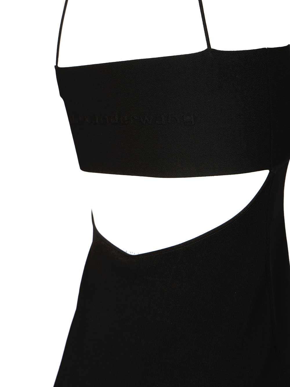 Alexander Wang Slip Dress With Logo Abiti - Nero | a63d8ffb23833f846666f70b309d0482b6456144