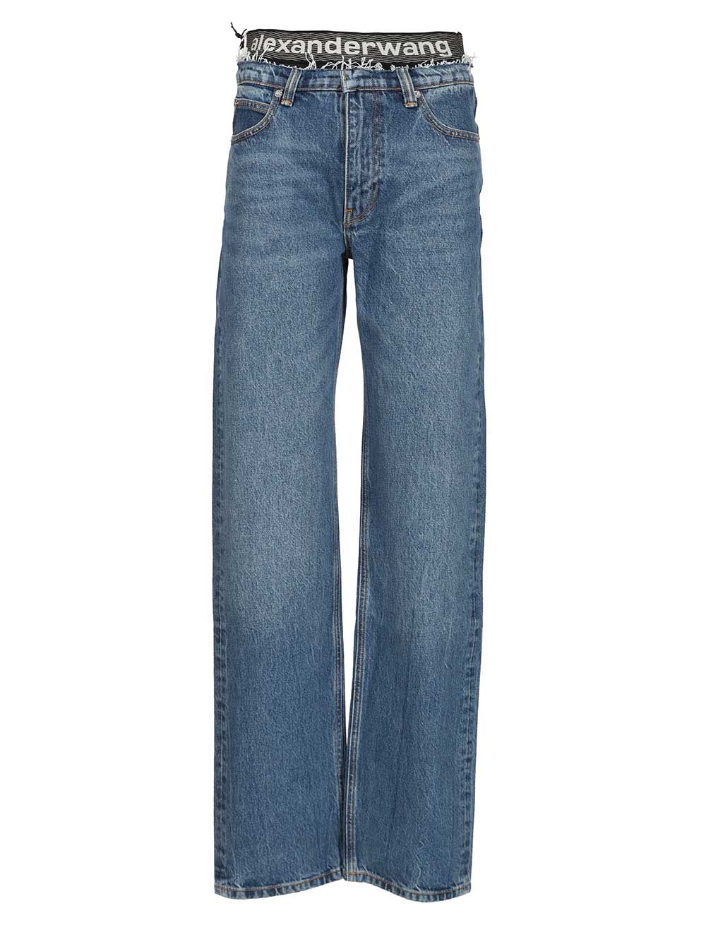 Alexander Wang Indigo Ez  With Integrated Design Jeans - Blu | 65f75b605ccf39a5514b8f6809c6f9743d24a804