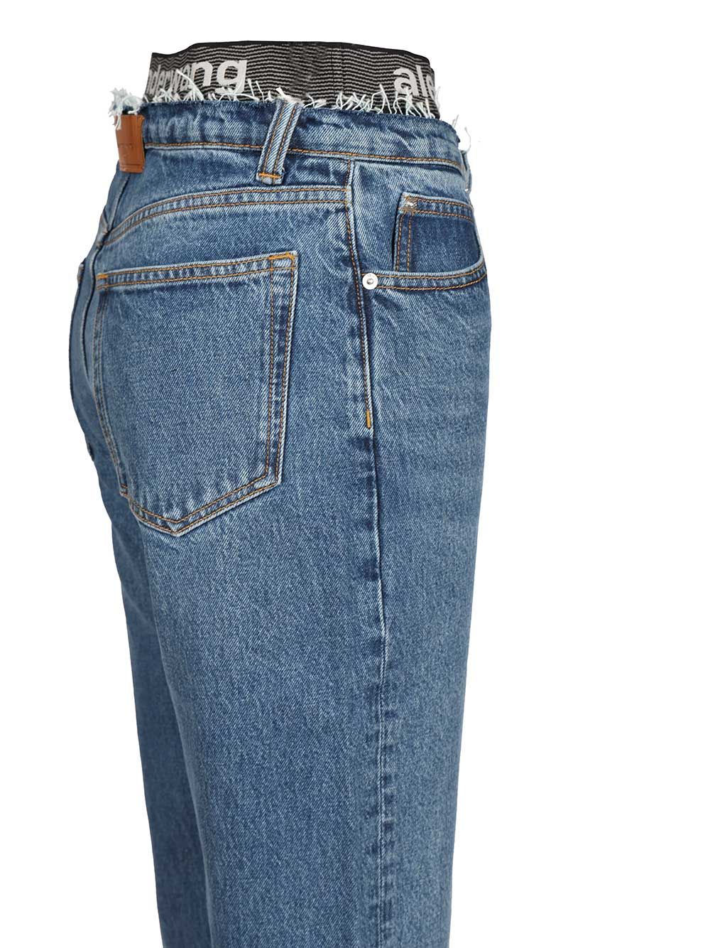 Alexander Wang Indigo Ez  With Integrated Design Jeans - Blu | c5bb64a10a3e6be429a73fb4ecc2a3e062e542e9
