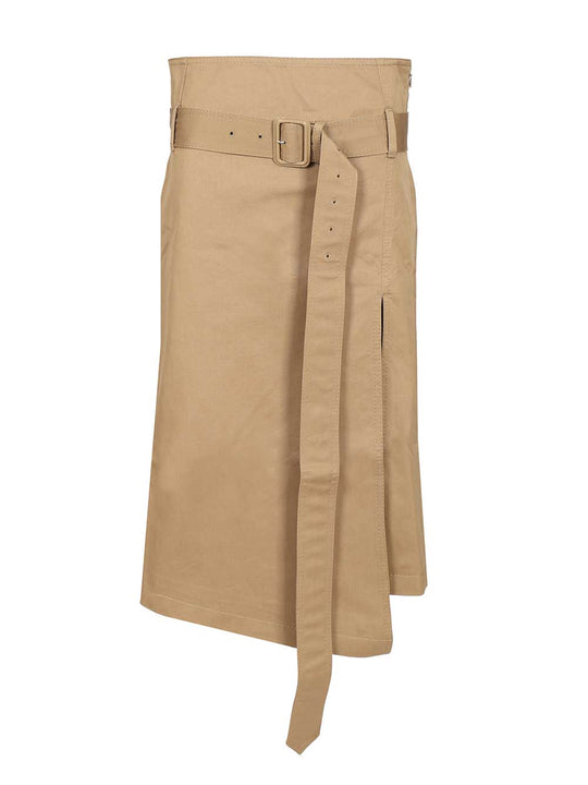 Flared Skirt Gonne Beige