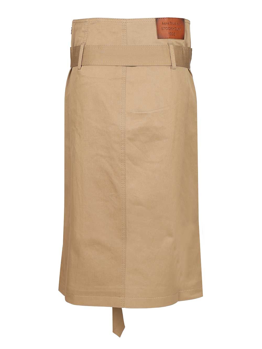 Acne Studios Flared Skirt Gonne - Beige | fbf5ed5e2c4f34a9385d874291a257a54f5f59f3
