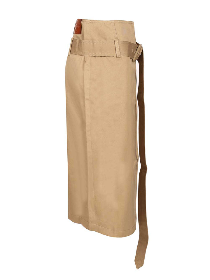 Acne Studios Flared Skirt Gonne - Beige | 510e280d2f28fa5a7a2b06ec5d21842bb6ceb317