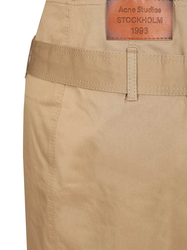 Acne Studios Flared Skirt Gonne - Beige | 02e380cd02381c644902d2cd929a649b31c11a3c