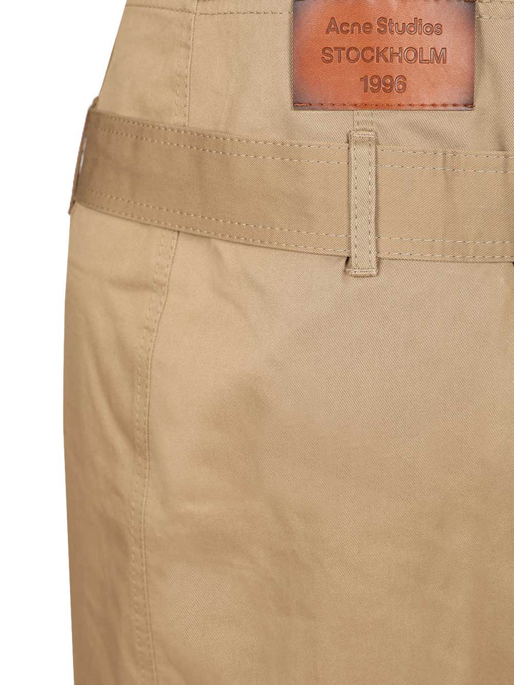 Acne Studios Flared Skirt Gonne - Beige | 7e40f646e1d335226d76b78bfd1d28fe14f290af