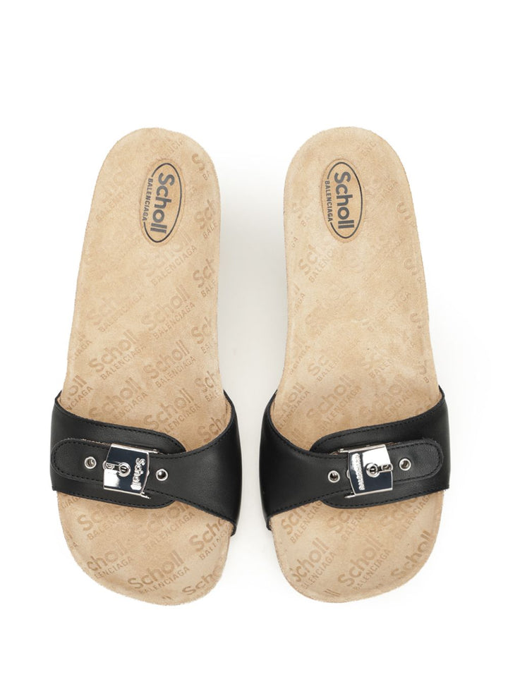 Balenciaga Scholl Sabot 80mm Sandali - Nero | 25b97267a597d61dd4d24ad5e4d643c866b188a4