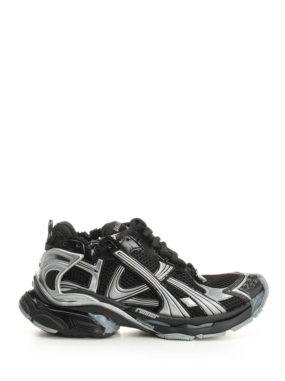 Balenciaga Runner  In Mesh And Nylon Sneakers - Nero | 45c0d083ccfdd1f1360d9f7a449db30dbcb919b5