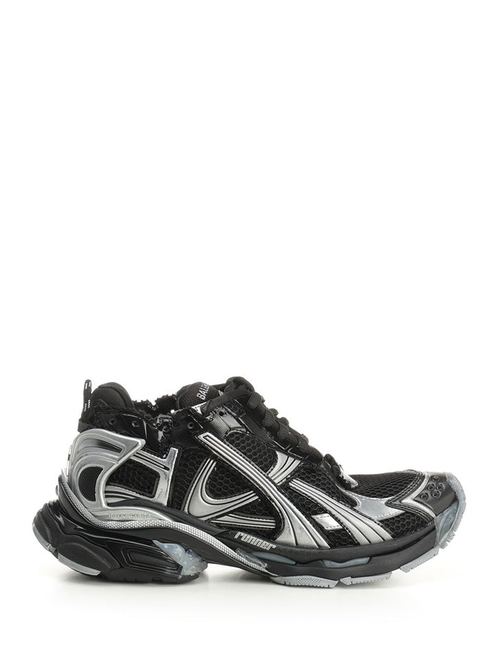 Balenciaga Runner  In Mesh And Nylon Sneakers - Nero | 45c0d083ccfdd1f1360d9f7a449db30dbcb919b5