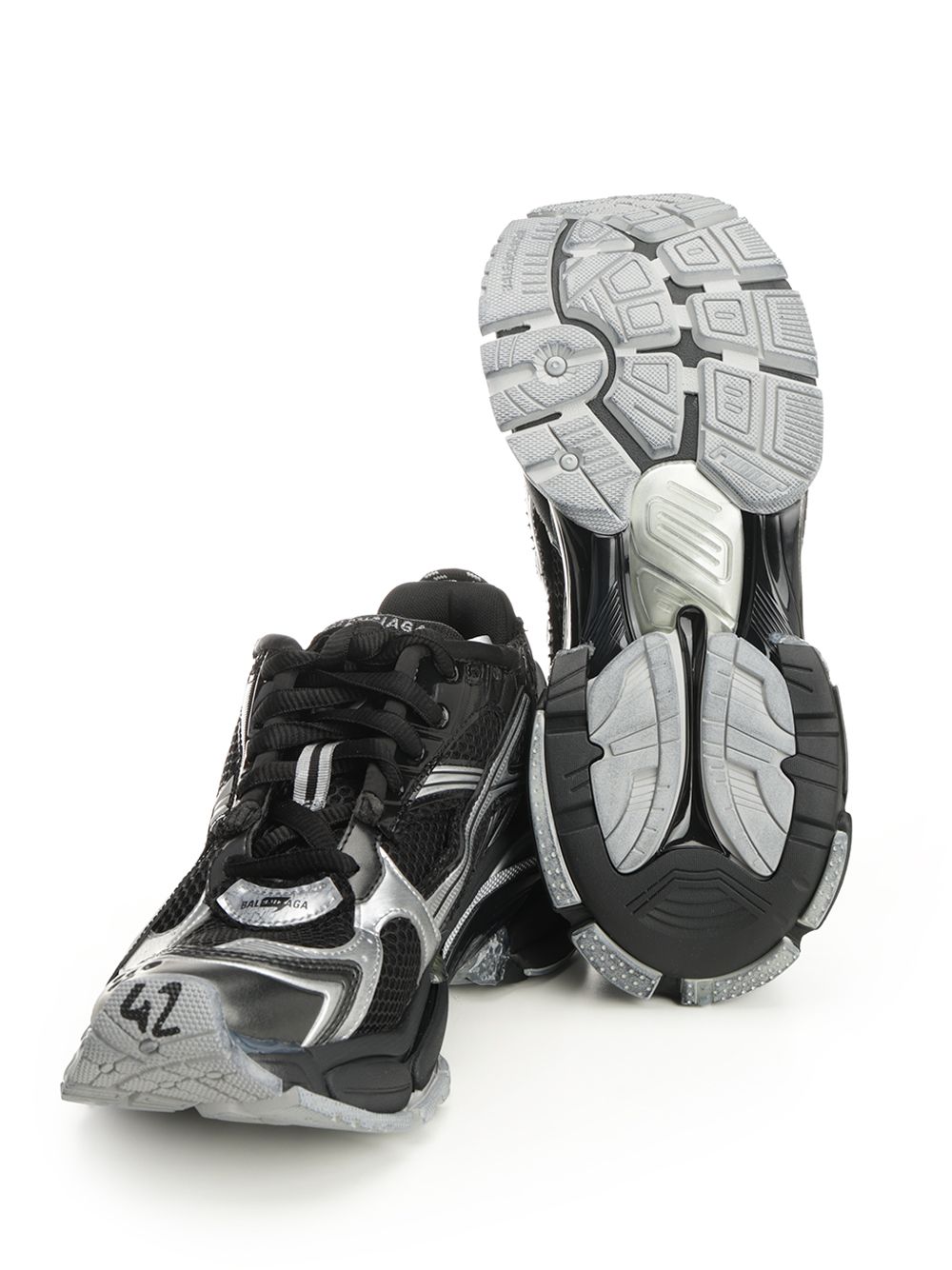Balenciaga Runner  In Mesh And Nylon Sneakers - Nero | 17fe96b191fa7f13a978aedd9fddeb6b985c4d17