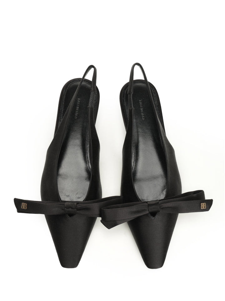 Balenciaga Slingback With Bow Scarpe basse - Nero | 0ccfc55739db74afea09a607e226abaab0eff39d