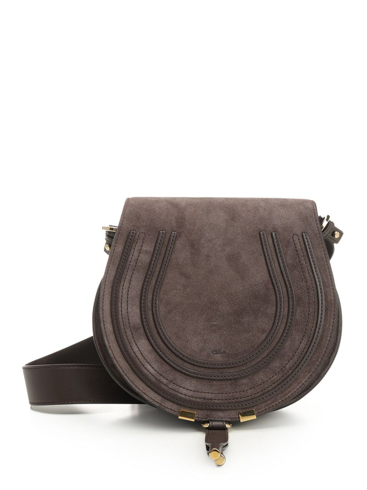 Chloe' Saddle Marcie Crossbody Bags - Marrone | f27ff0877a0ed3c41bb5d42d6e20d12635f10680