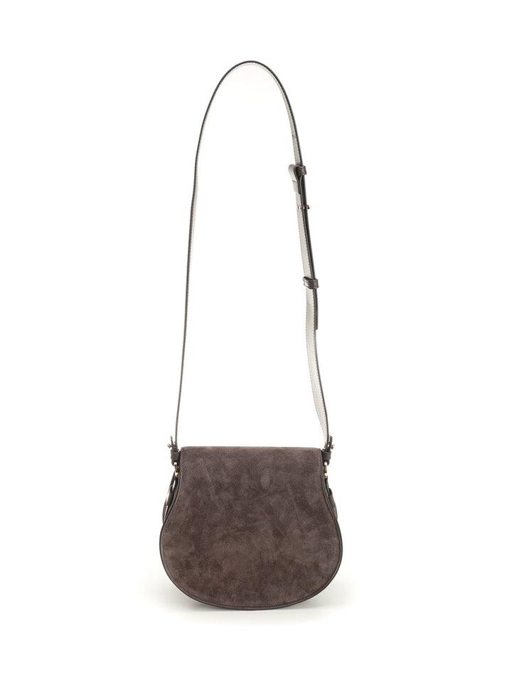 Chloe' Saddle Marcie Crossbody Bags - Marrone | a2d17771ab6cc92699937443564a23a0d8b2d076