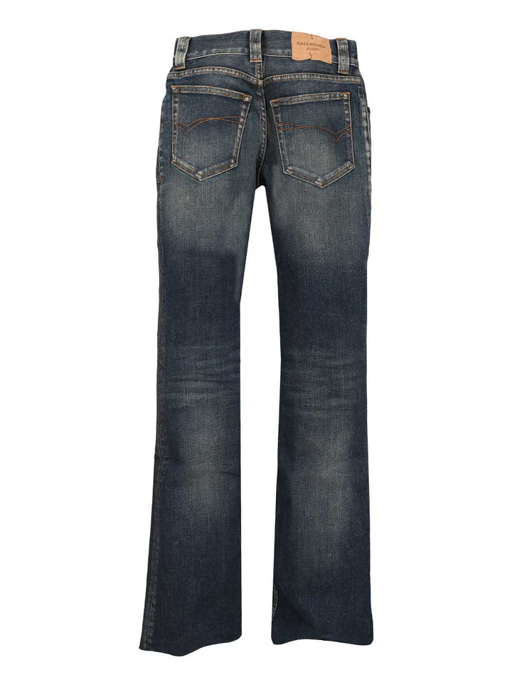 Balenciaga Slim Fit Bootcut Pants Jeans - Blu | f3f021cac4dc62281d73edb8c908d81532df6a01