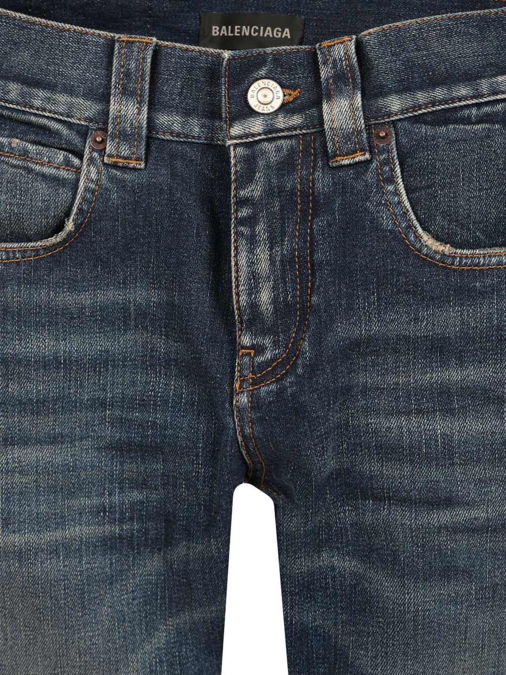 Balenciaga Slim Fit Bootcut Pants Jeans - Blu | 33ba15e52a34557e1522cf53c3b0bdc6bf262ecf