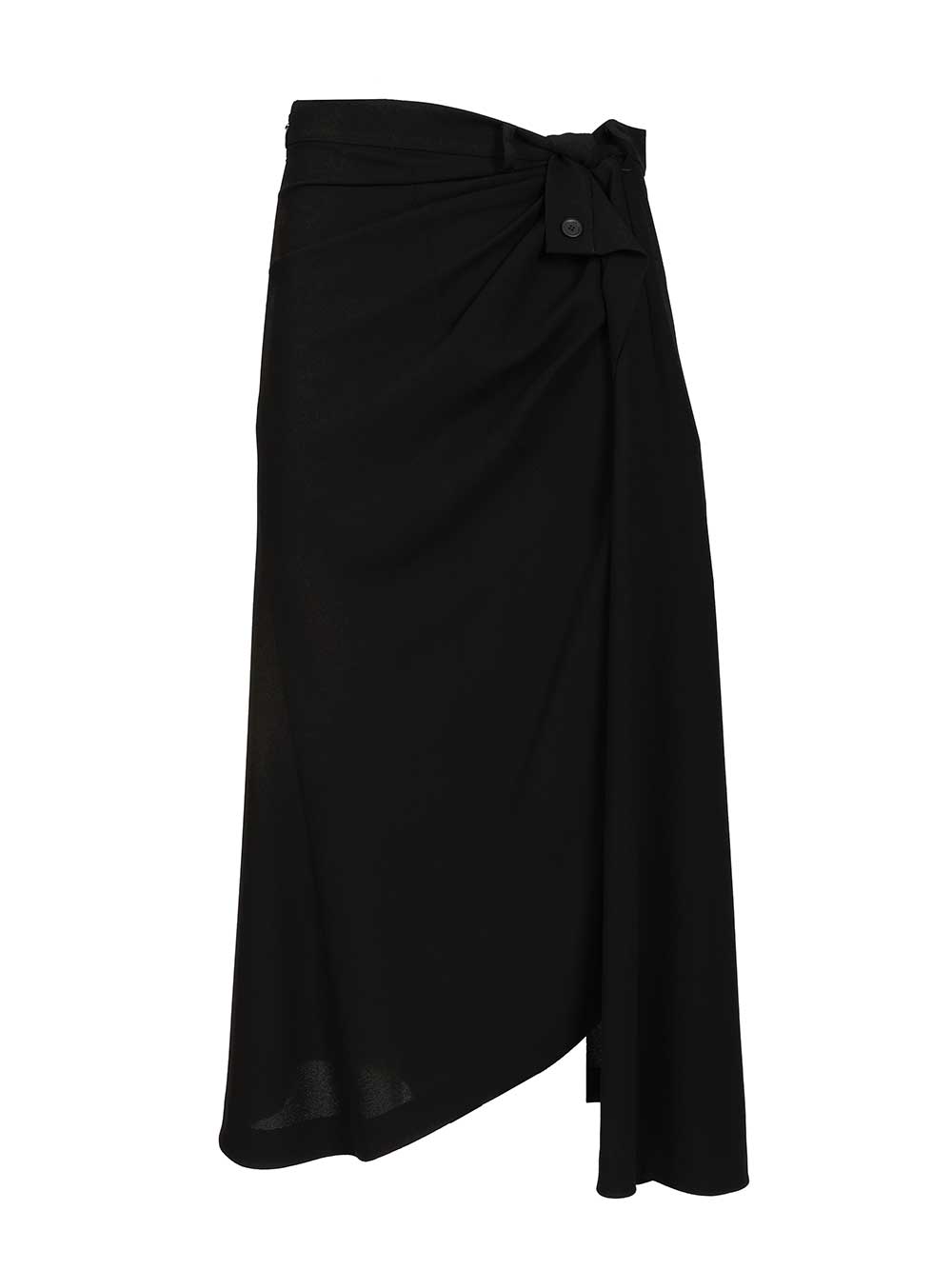 Balenciaga Draped Tailored Skirt Gonne - Nero | ec514c5e58c6a14b36eda1069d556ddc219afb96