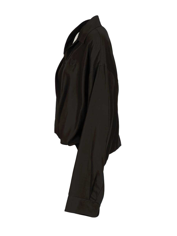 Balenciaga One Shoulder Shirt Shirts - Nero | 192a2f55b6f8516f7cdda20862b93937f269f702