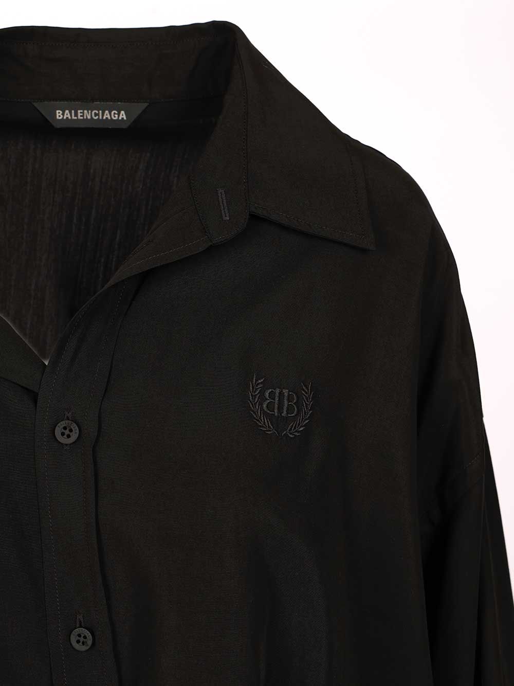Balenciaga One Shoulder Shirt Shirts - Nero | bb612ac40a33338796a56fb12ee08356b5bc9ca4