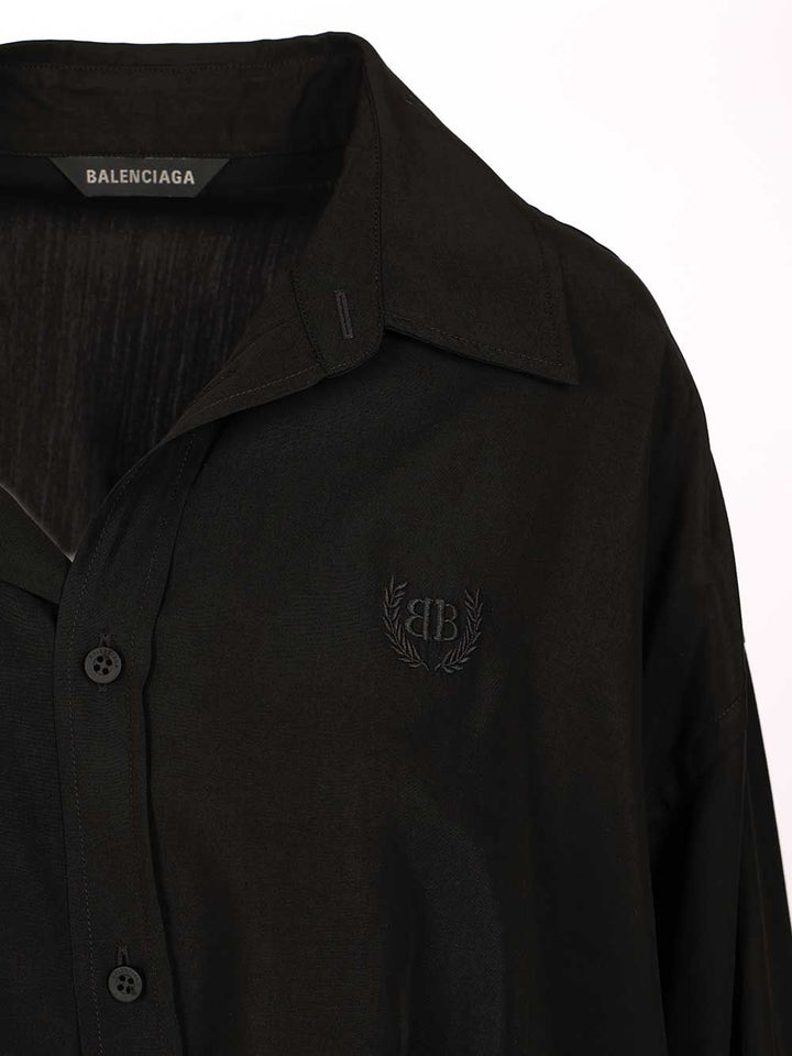 Balenciaga One Shoulder Shirt Shirts - Nero | bb612ac40a33338796a56fb12ee08356b5bc9ca4