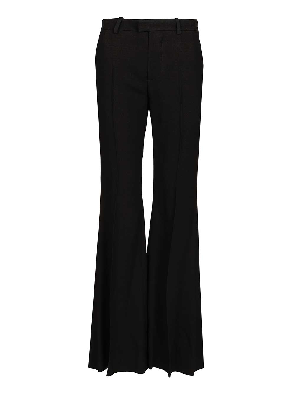 Balenciaga Flared Trousers In Black Flowing Viscose Jeans - Nero | d94eb3284d5a71e4156e381f646fa45fbae87699