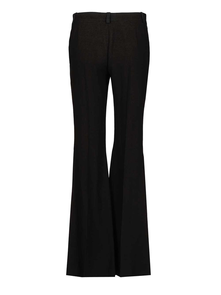 Balenciaga Flared Trousers In Black Flowing Viscose Jeans - Nero | b611ba9f83cc69c298d43f0b7ab9b4101a727815